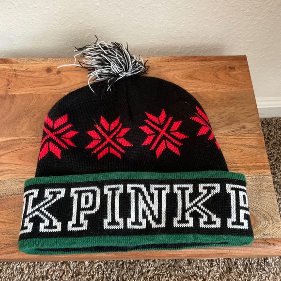 EUC, Victoria Secret PINK Beanie w/ PomPom, OS - Picture 1 of 4